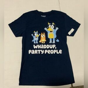 Men’s Bluey Party People Dog T-Shirt - Navy